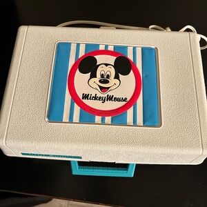 Walt Disney Mickey Mouse Record Player. Authentic. Vintage